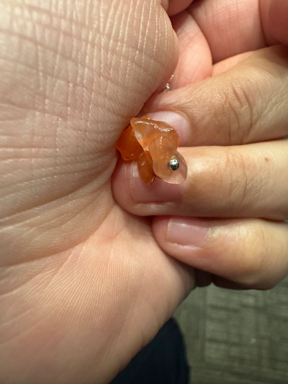 Carnelian Chip Pendant Necklace - Women Jewelry - Picture 8 of 9
